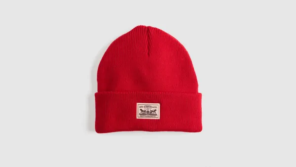 Шапка LEVI'S BACKPATCH BEANIE RHYTHMIC RED
