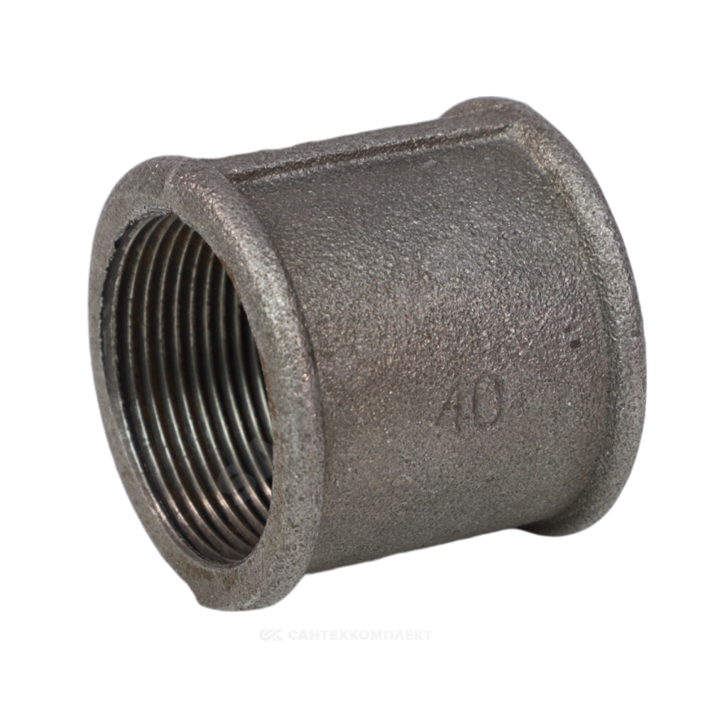 Муфта длинная чугун Ду 15 (1/2") ВР Fittex