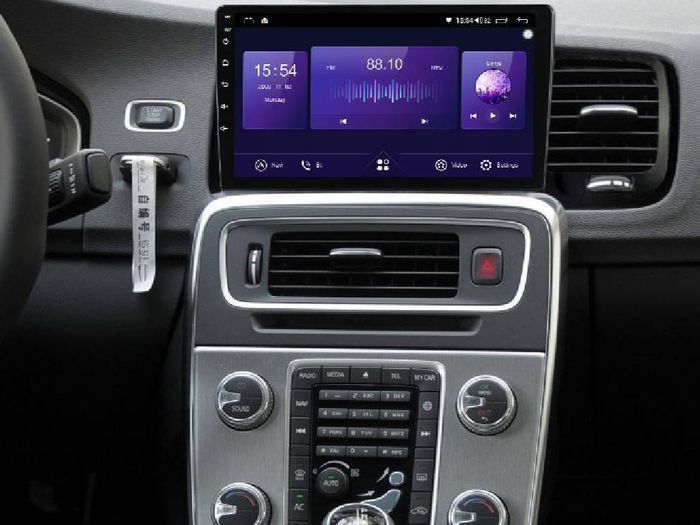 Магнитола для Volvo S60/V60 2010-2018 (штатный экран 7") - Kuberg QLed, Android 13, Быстрейшая, CarPlay, SIM-слот