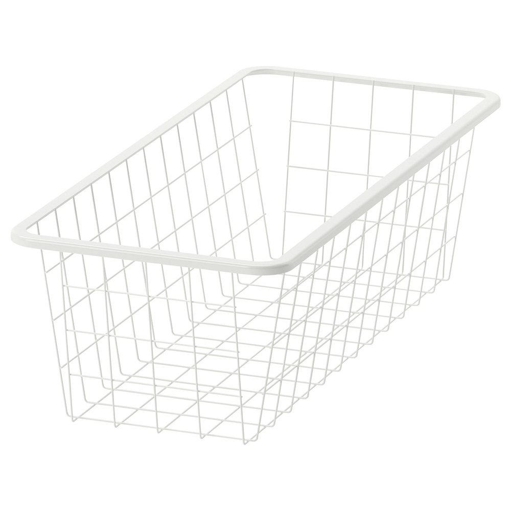 IKEA JONAXEL  (ИКЕА ЙОНАКСЕЛ)  -  Проволочная корзина - белая 25x51x15 см