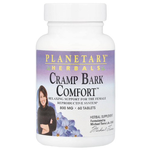 Planetary Herbals, Cramp Bark Comfort™, 60 таблеток (400 мг в одной таблетке)