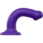 Фиолетовый фаллоимитатор-насадка Strap-On-Me Dildo Dual Density size M - 18 см. (Цвет: фиолетовый)