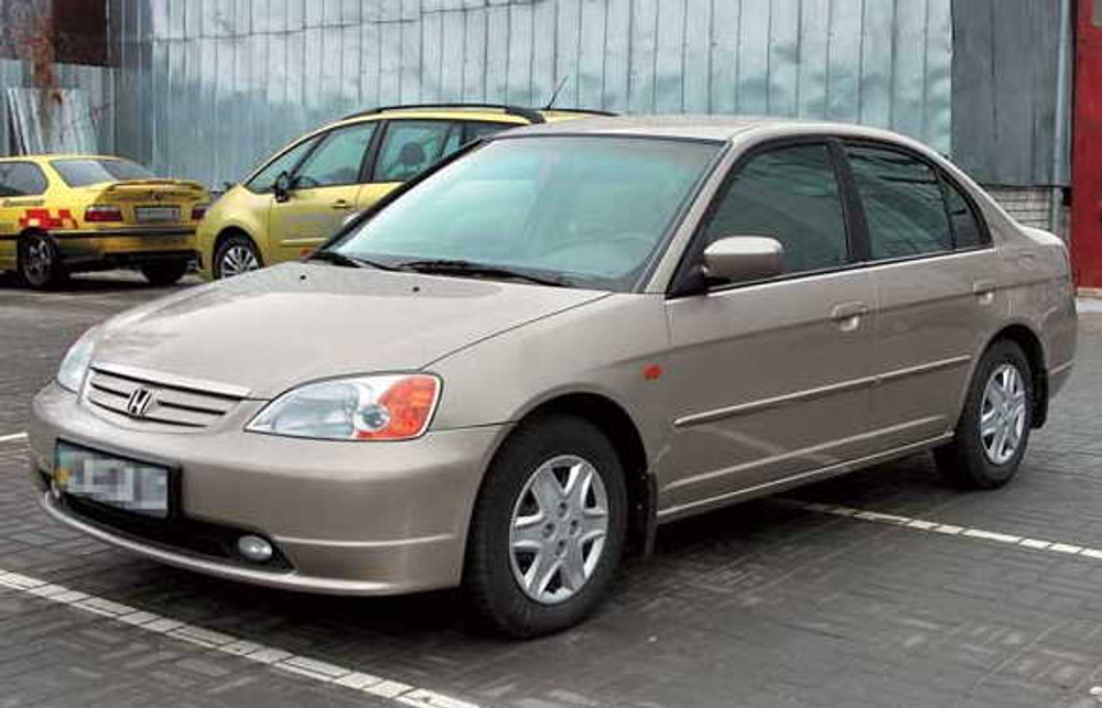 Порог Honda Civic 7 2000-2005 Полный профиль (1мм)