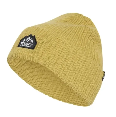 Шапка зимняя Adidas Mountain Beanie - pyrite