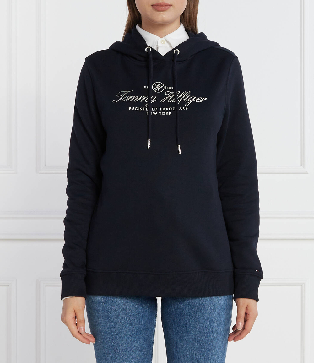 Худи HILFIGER SCRIPT DW5 Tommy Hilfiger - темно-синий(WW0WW40291)