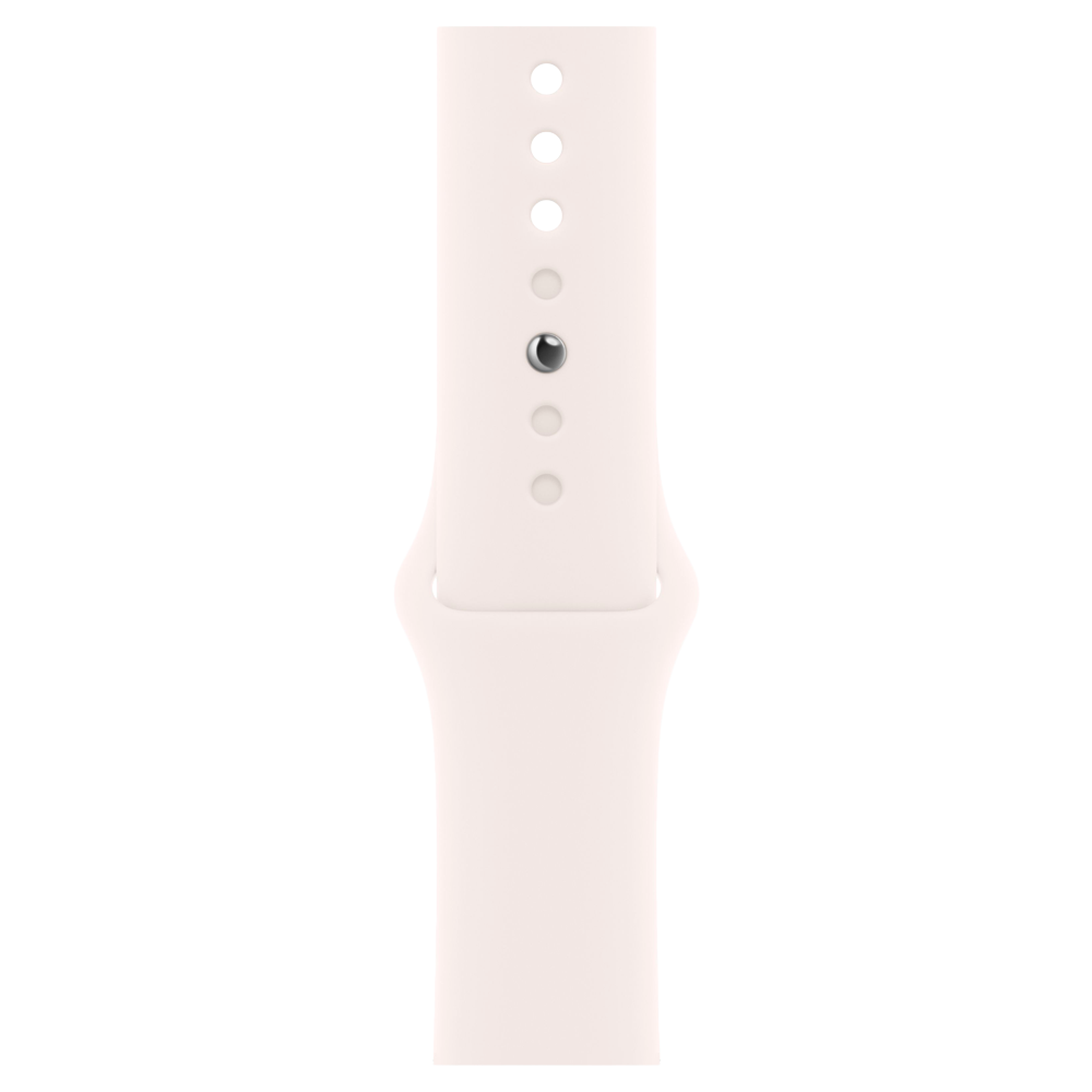 Умные часы Apple Watch Series 11 GPS, 46mm, Silver Aluminium Case with Light Blush Sport Band, S/M