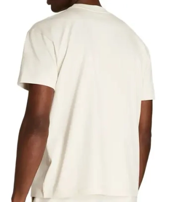 Мужская теннисная футболка Wilson Classic Graphic - sandrift/classic navy