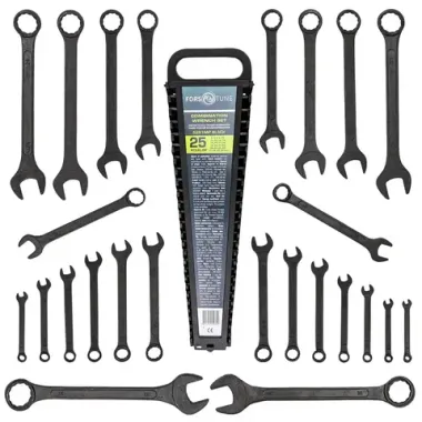 Ключи комбинированные, набор 25пр. (6-28, 30, 32мм) FORSandTUNE FORSandTUNE-5261MP BLACK