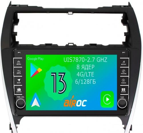 Магнитола для Toyota Camry 2011-2014 (USA) - Airoc AB-1118U (кнопки и крутилки), Android 13, Быстрая, SIM-слот, CarPlay