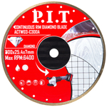 (ХОС) Диск алмазный отрезной сплошной P.I.T. 300x25,4x1,8 мм (ACTW03-C300A)