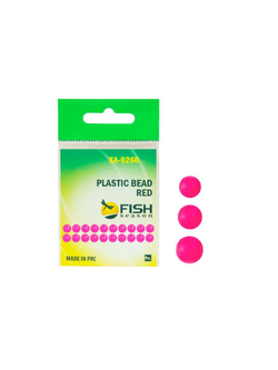 Бусины пластиковые для монтажа рыболовных оснасток Plastic Bead RED XA-9260 №4