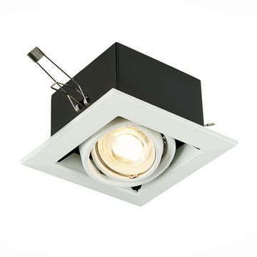 Встраиваемый светильник 1*GU10 IP20 ST250.558.01 чёрный/белый ST-Luce