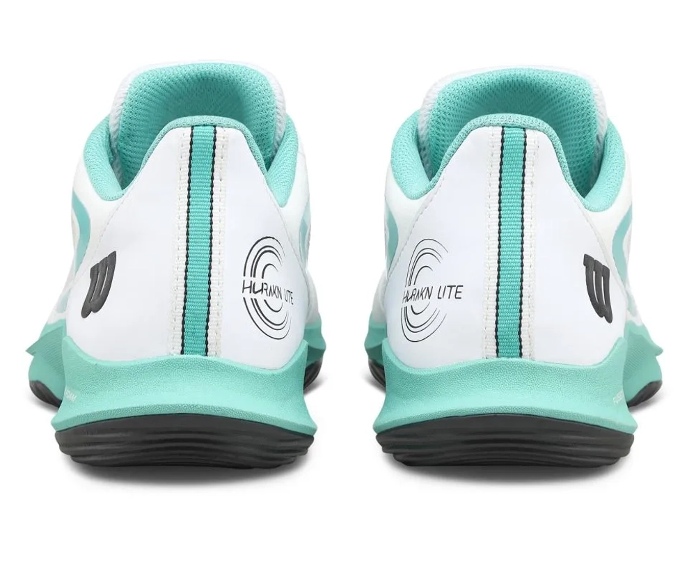 Женские кроссовки для padel Wilson Hurakn Lite - white/turquoise/black