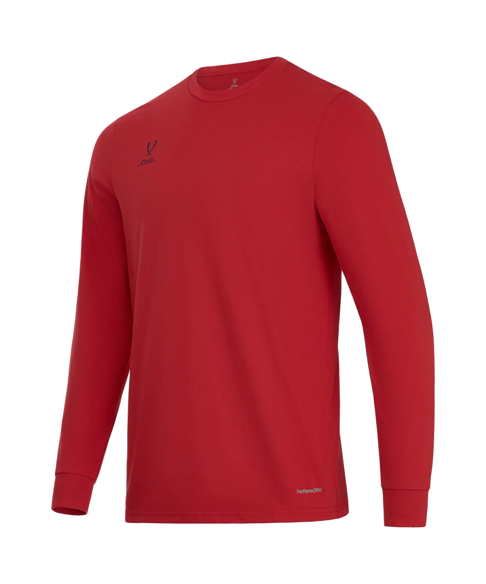 Футболка баскетбольная с длинным рукавом DIVISION PerFormDRY Pre-Match Longsleeve Jersey, красный