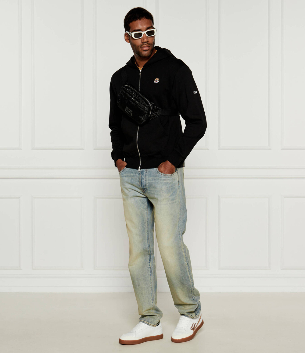 Худи LUCKY TIGER Kenzo - черный(FE55SW1964MF)