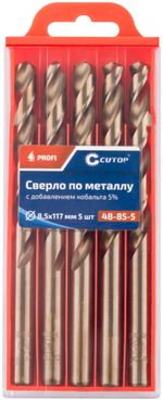 Сверло по металлу Cutop Profi с кобальтом 5% 8,5 x 117 мм (5шт)---