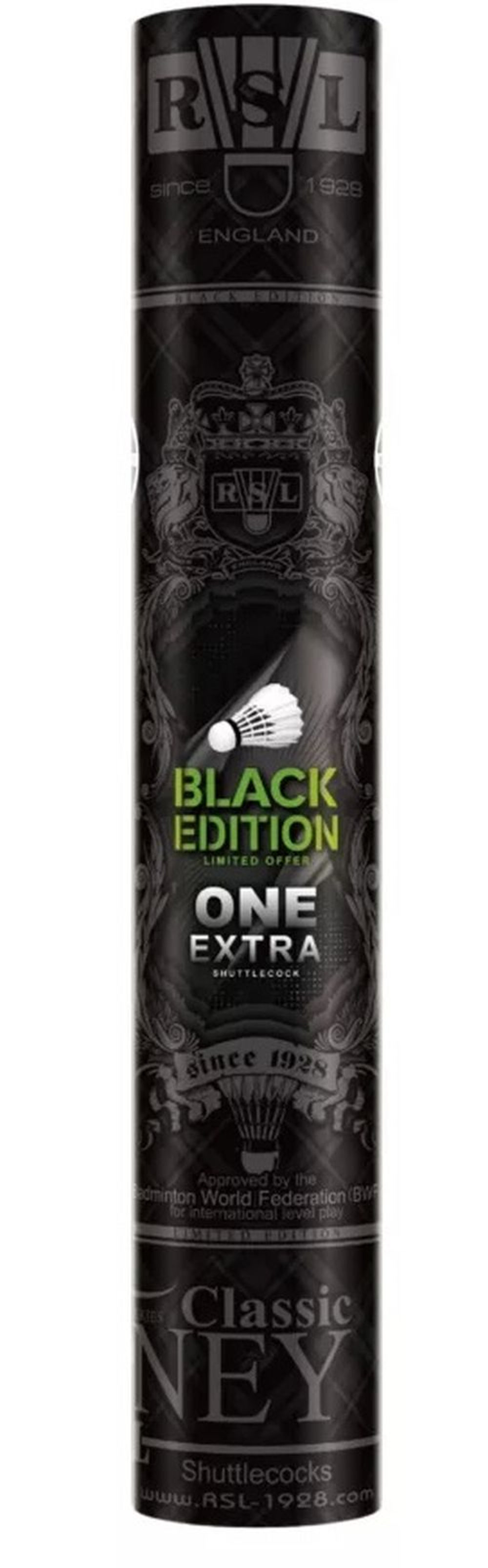 Воланы для бадминтона RSL Classic Tourney Black Edition 12P + 1P Extra