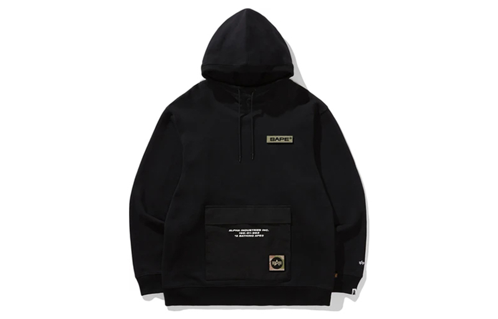 A Bathing Ape X Alpha Industries Rib Collar Худи