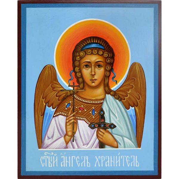 Ангел-Хранитель. Рукописная икона.