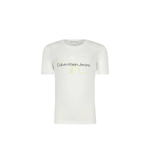 футболка monogram print logo Calvin Klein Jeans - белый(IU0IU00395)