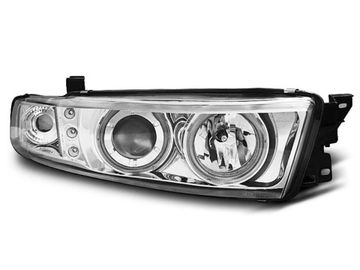 Передние фары angel eyes ccfl chrome для Mitsubishi Galant 8