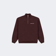 Cвитшот UNIFORM Half-zip Heavy STUDIOS, коричневый