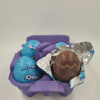 Marabou Eggs Шоколадные яйца с кремовой начинкой Oreo, яйцо-мусс, 4 яйца, 128 г (из Эстонии)