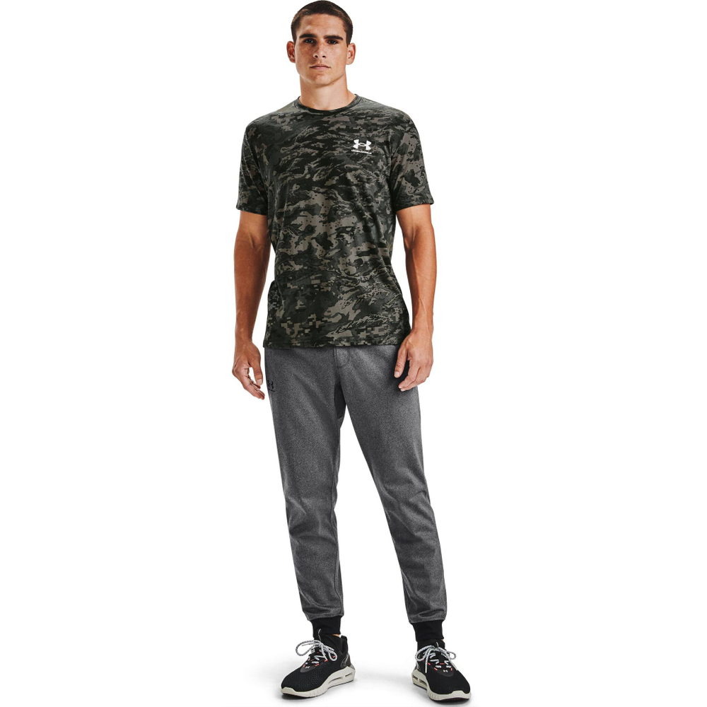 Мужское теннисное поло Under Armour ABC Camo T-Shirt Men - Grey, Green