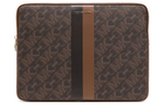 MICHAEL KORS Jet Set Cow Leather Laptop Bag Women"s Umber