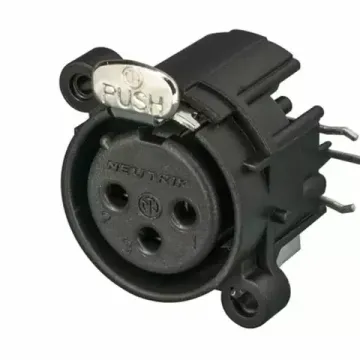 Neutrik NC3FAHR1 панельный разъем XLR female, горизонт. установка на ПП