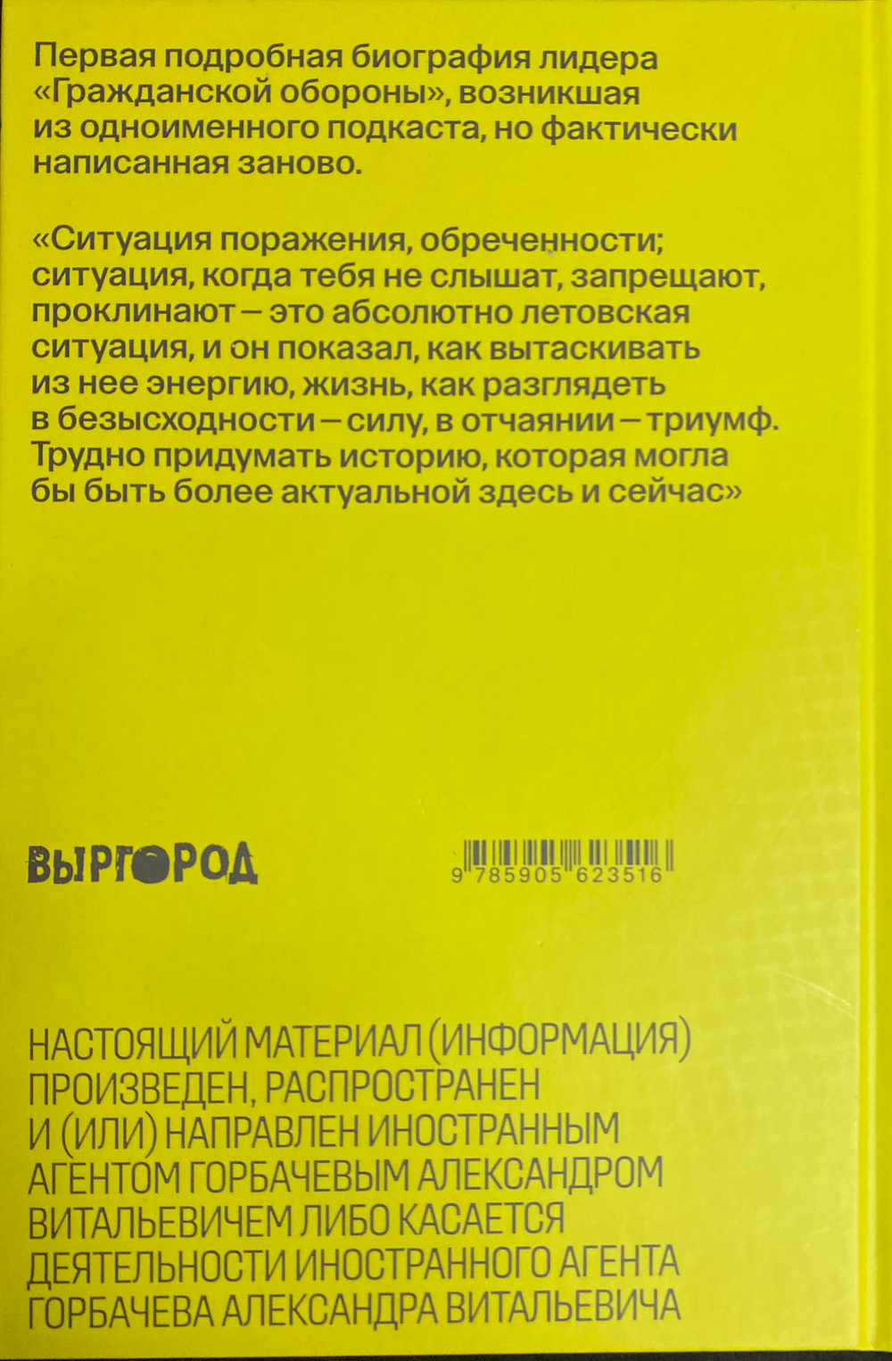 Александр Горбачёв / Он увидел солнце - Егор Летов и его время