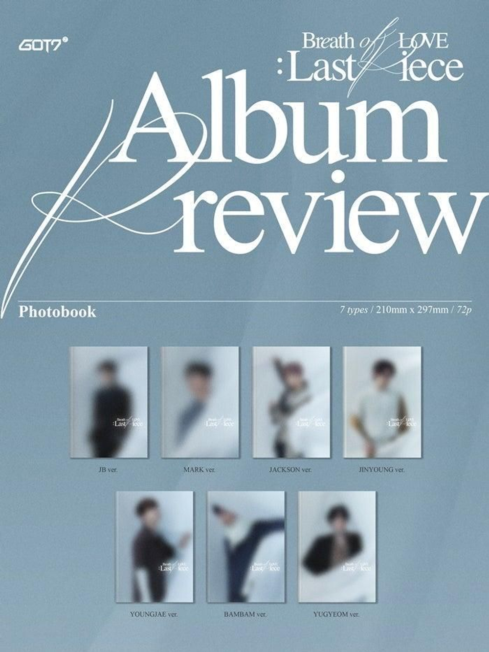 Альбом GOT7 - Breath Of Love : Last Piece 4th Album 7 Version SET