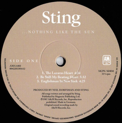 Sting — ...Nothing Like The Sun (LP)