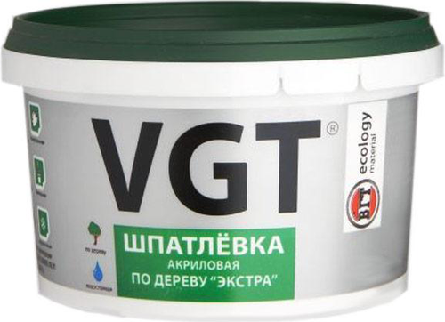 Шпатлёвка акриловая по дереву. VGT Экстра. Лиственница. 1 кг.