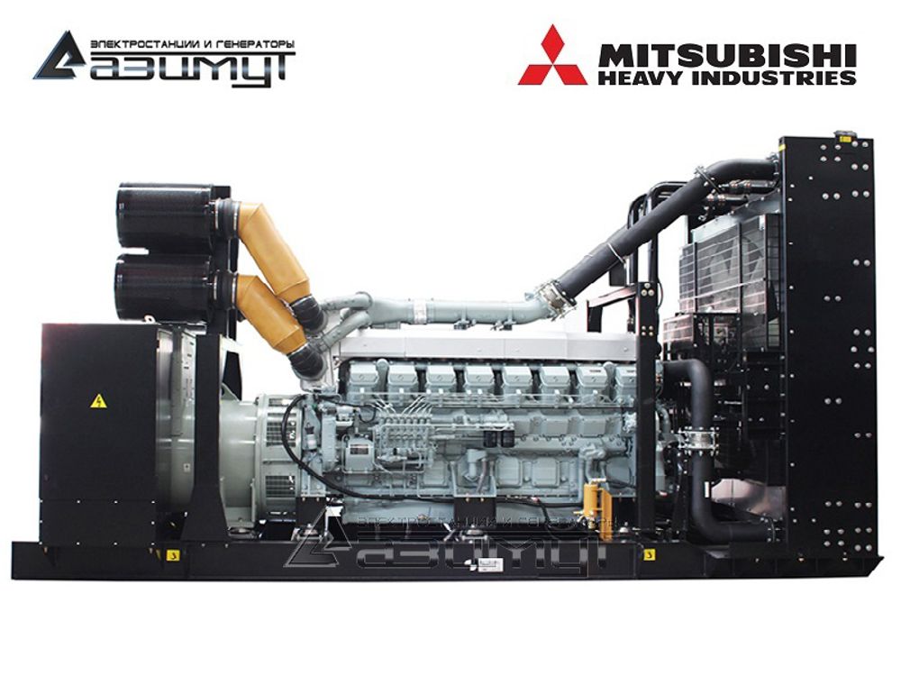 Дизельный генератор Азимут АД-1500С-Т400-1РМ8C Mitsubishi
