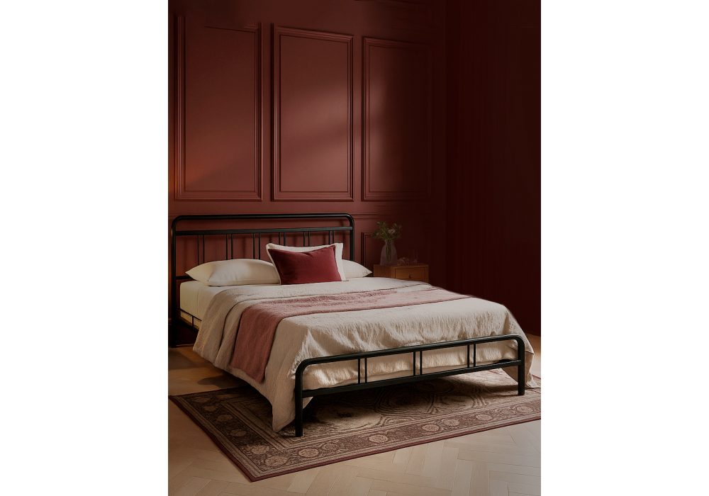 Кровать Woodville Рейк 160х200 черная