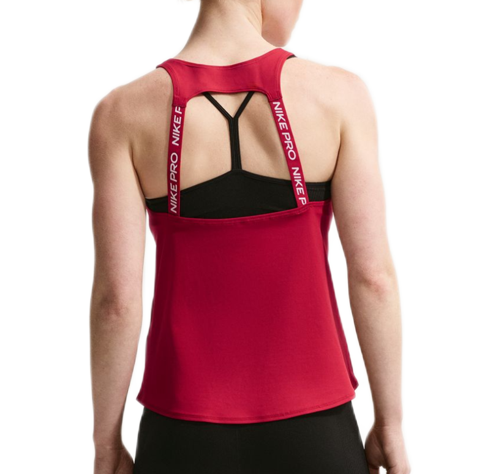 Женский теннисный топ Nike Dri-Fit Pro Tank - tough red/white