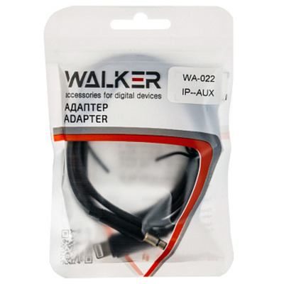 Адаптер WALKER WA-022 IP -- AUX (3.5 мм jack)