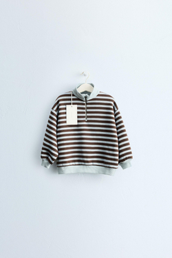ZARA TIMELESS — ТОЛСТОВКА НА МОЛНИИ, СИНИЙ/ЧЕРНЫЙ