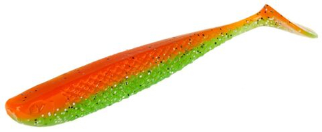 Виброхвосты съедобные Lucky John SLICK SHAD PADDLE 4.5in / цвет Z12 / 4 шт.