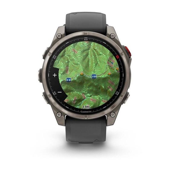Часы GARMIN FENIX 8 PRO 47mm Amoled Sapphire Lens Titanium With Graphite/Black Silicone Band