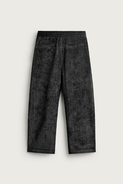 ZARA БРЮКИ SOFT С ЭФФЕКТОМ НЕРАВНОМЕРНОЙ СТИРКИ, ЧЕРНЫЙ/ЭКРЮ