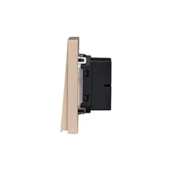Переключатель перекрестный двухклавишный KRANZ Miele Strong Шелк KR-78-0733-8