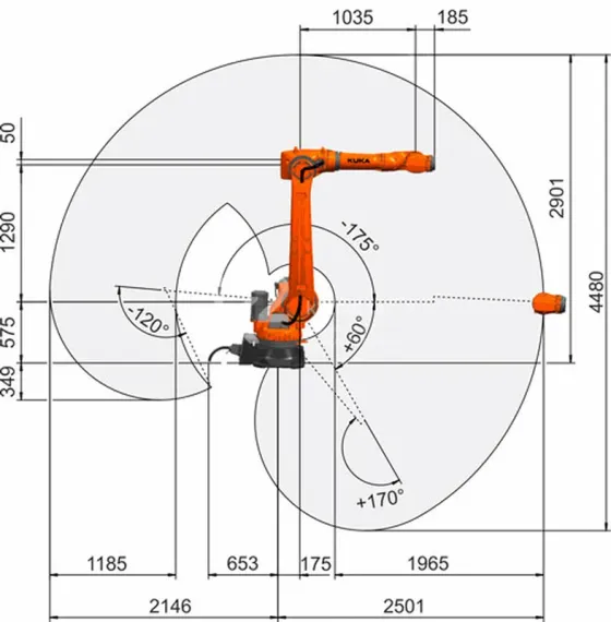 Промышленный робот KUKA KR IONTEC KR 50 R2500 CR lite