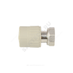 Муфта PP-R комбинированная серая Дн 20х1/2" с накидной гайкой VALFEX 10139020Г
