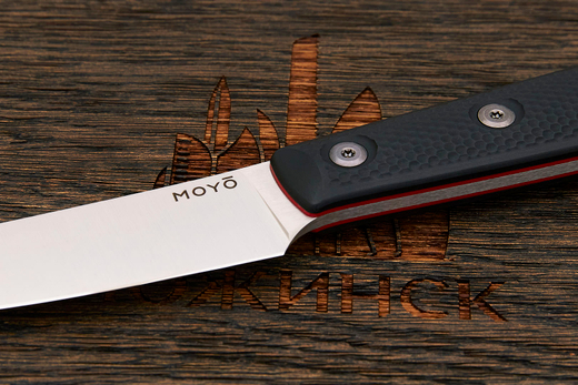 Нож кухонный MOYO Геликон овощной 105мм, сталь AR-RPM9, рукоять G10-extra черный