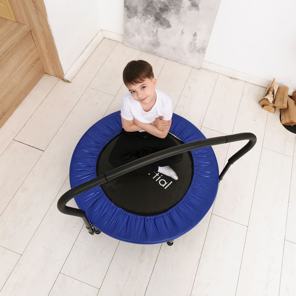 Батут с поручнем DFC JUMPFIT 36&amp;#039;&amp;#039; синий