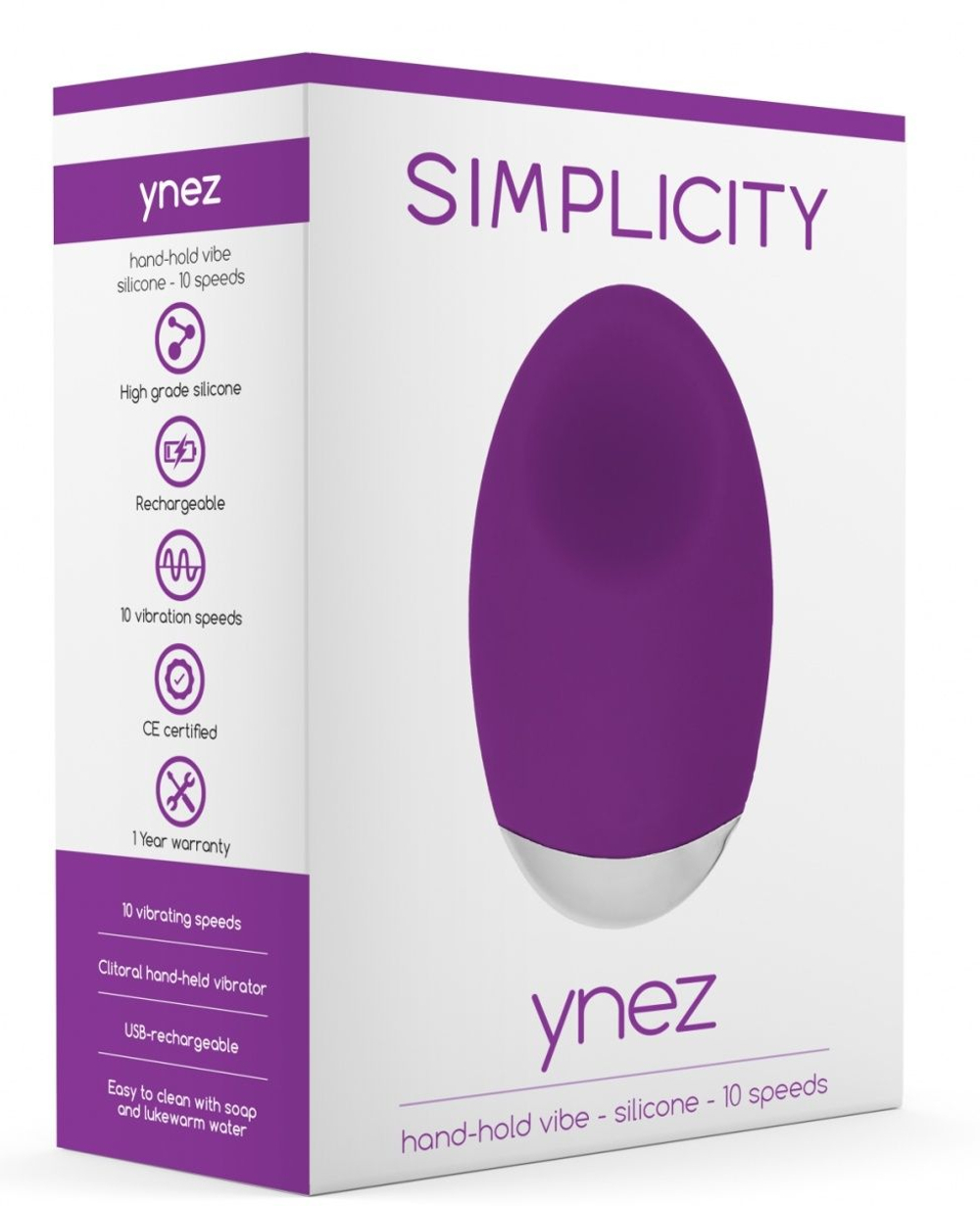 Фиолетовый клиторальный вибростимулятор Ynez - 11,5 см. (Цвет: фиолетовый)