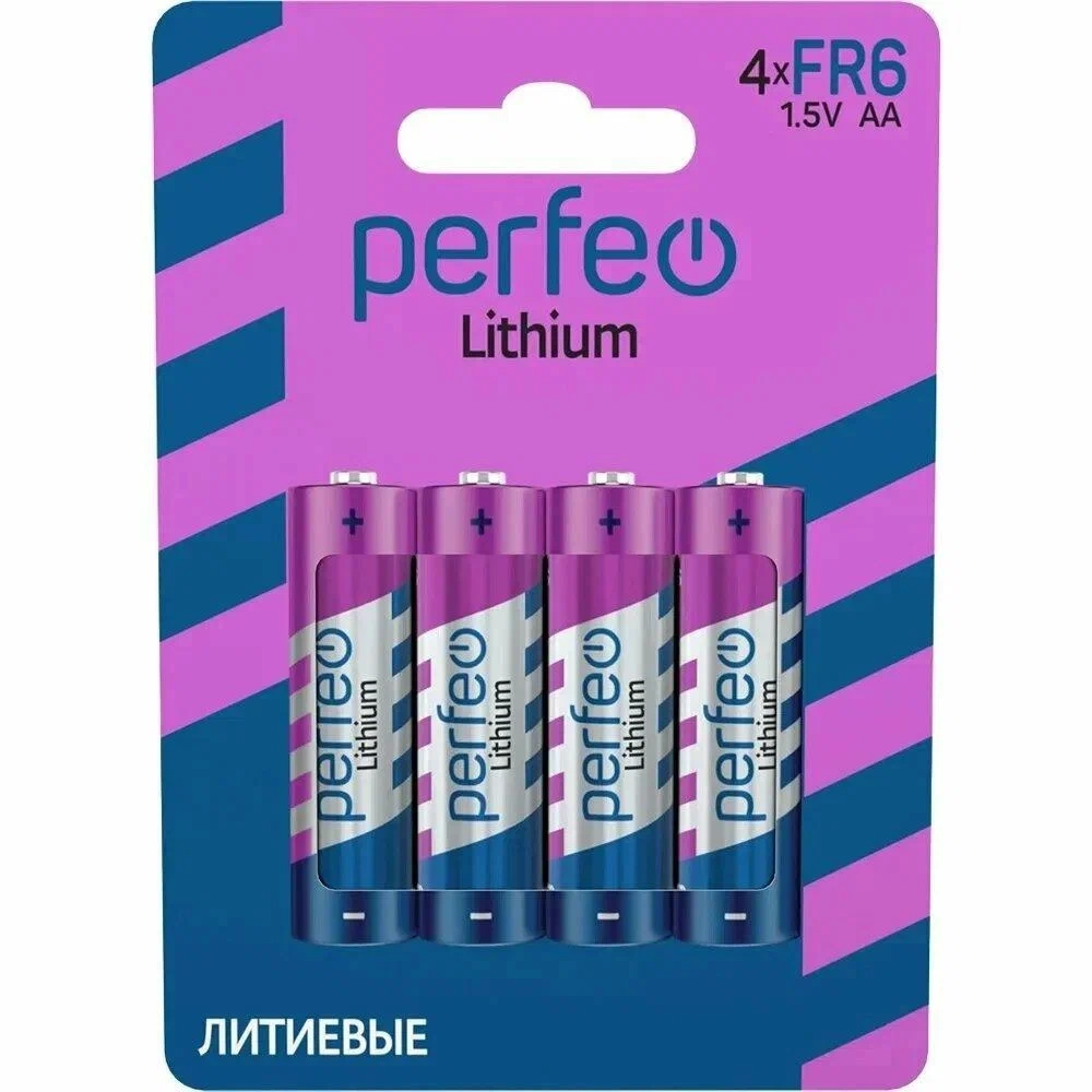 Батарейка литиевая AA/FR6 PERFEO LITHIUM (Цена за 1 штуку)