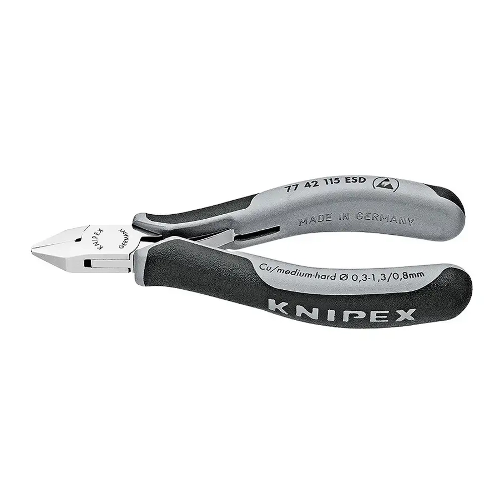 Кусачки боковые для электроники антистатические 115 мм Knipex 77 42 115 ESD
